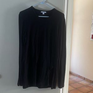 GUC Size 4 (XL) James Perse black heavy jersey long sleeved t-shirt